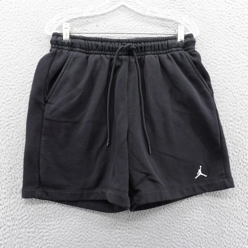 Jordan Jumpman Black Fleece Sweat Shorts Mens Athletic Casual Medium
